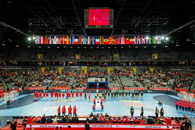 13.01.2018, Arena Zargreb, Zagreb, CRO, EHF EM, Herren, Deutschland vs Montenegro, Gruppe C, im Bild Arena Zagreb during the preliminary round, group C match of the EHF men s Handball European Championship EM Europameisterschaft between Germany and Montenegro at the Arena Zargreb in Zagreb, Croatia on 2018 01 13. Zagreb Copyright: xEibner-Pressefotox EP_slo