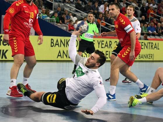Zagreb, Kroatien, Zagreb Arena, 13.1.2018 Männer- Handball, Europa-Meisterschaft 2018 Deutschland vs. Montenegro JANNIK KOHLBACHER (), Deutschland