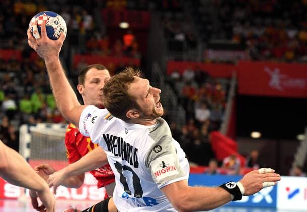 Zagreb, Kroatien, Zagreb Arena, 13.1.2018 Männer- Handball, Europa-Meisterschaft 2018 Deutschland vs. Montenegro Patrick Wiencek (THW Kiel), Deutschland