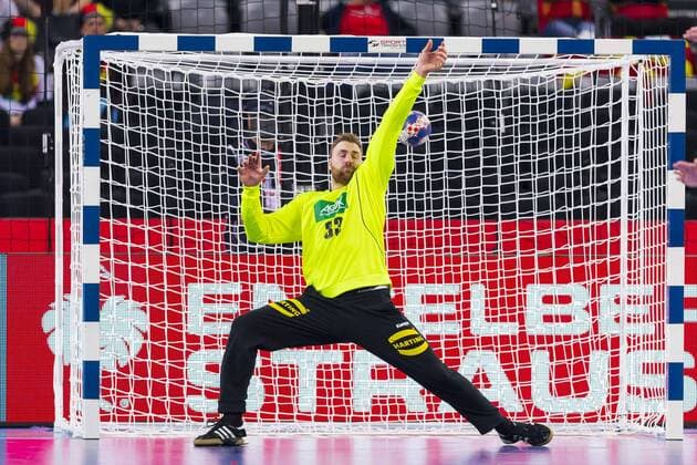 Torhueter Andreas Wolff (Nr. 33, Deutschland) kann einen Wurf nicht parieren. Deutschland - Montenegro, Vorrunde, Handball, EHF Euro 2018, 13.01.18 Zagreb Zagreb Croatia Arena Copyright: xAgentur54Gradx xFelixxKoenigx