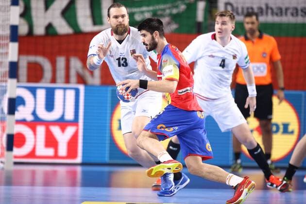 European Handball Championship, Group D, first round, Spain - Czech Republic 13.01.2018., Croatia, Arena Varazdin, Varazdin - European Handball Championship, Group D, first round, Spain - Czech Republic. GURBINDO Eduardo  IgorxSoban PIXSELL