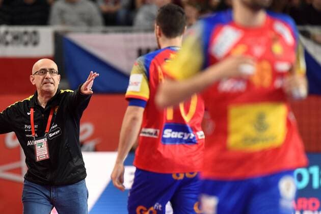 European Handball Championship, Group D, first round, Spain - Czech Republic 13.01.2018., Croatia, Arena Varazdin, Varazdin - European Handball Championship, Group D, first round, Spain - Czech Republic. RIBERA Jordi  VjeranxZganecxRogulja PIXSELL
