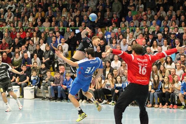 Handball 3. Liga VfL Pfullingen vs. TV Neuhausen 2018-01-13 Pfullingen Copyright: xEIBNER SebastianxBaurx EP_SBAUR