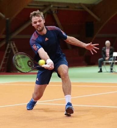14.01.2018, Schwieberdingen Südwestbank Tennis Grand Prix Tennis-Weltranglistenturnier. Finale: Kevin KRAWIETZ (GER)