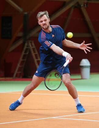 14.01.2018, Schwieberdingen Südwestbank Tennis Grand Prix Tennis-Weltranglistenturnier. Finale: Kevin KRAWIETZ (GER)