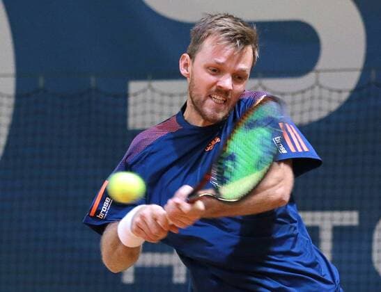 14.01.2018, Schwieberdingen Südwestbank Tennis Grand Prix Tennis-Weltranglistenturnier. Finale: Kevin KRAWIETZ (GER)