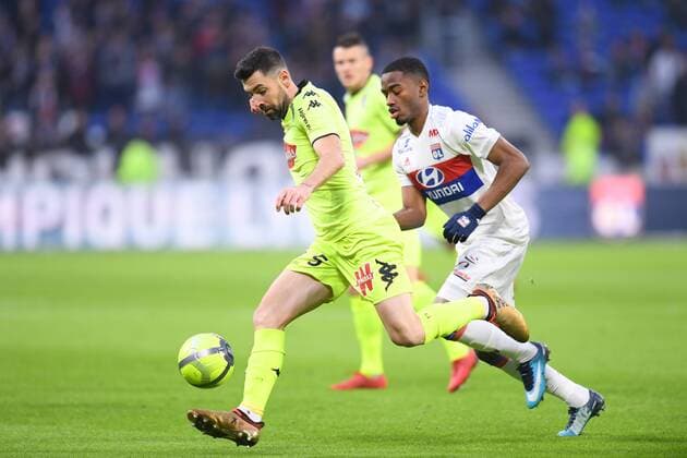 05 Thomas MANGANI (sco) - 17 Myziane MAOLIDA (ol) FOOTBALL : Lyon vs Angers - Ligue 1 Conforama - 14 01 2018 FEP Panoramic 