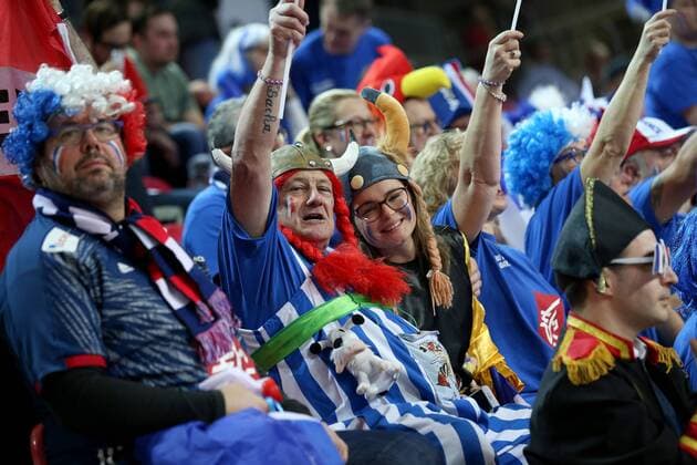 European Handball Championship, Group B, 2nd round, Austria - France 14.01.2018., Croatia, sports hall Zatika, Porec - European Handball Championship, Group B, 2nd round, Austria - France. Supporters.  IgorxKralj PIXSELL