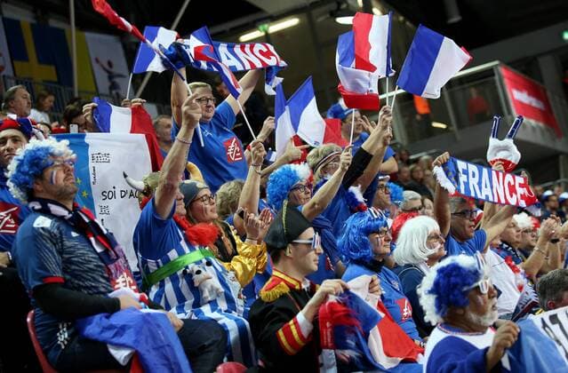 European Handball Championship, Group B, 2nd round, Austria - France 14.01.2018., Croatia, sports hall Zatika, Porec - European Handball Championship, Group B, 2nd round, Austria - France. Supporters.  IgorxKralj PIXSELL