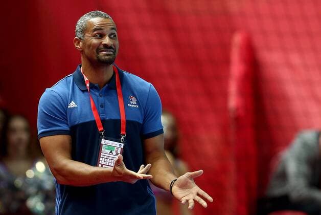 European Handball Championship, Group B, 2nd round, Austria - France 14.01.2018., Croatia, sports hall Zatika, Porec - European Handball Championship, Group B, 2nd round, Austria - France. Didier Dinart, coach. IgorxKralj PIXSELL
