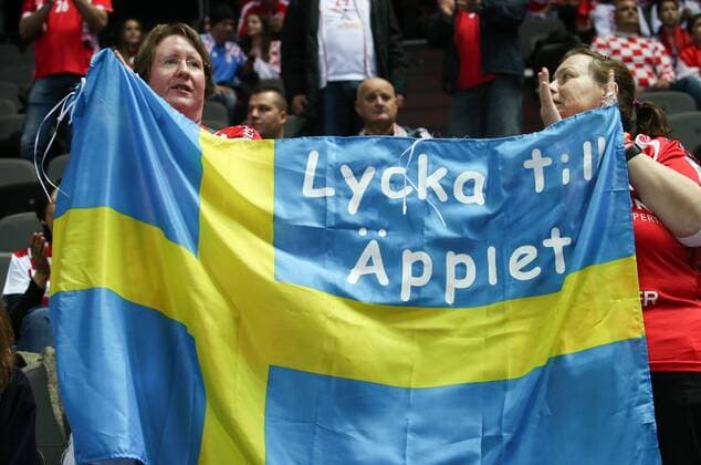 European Handball Championship, Group A, 2nd Round, Serbia - Sweden 14.01.2018., Croatia, Spaladium Arena, Split - European Handball Championship, Group A, 2nd Round, Serbia - Sweden. Supporters.  IvoxCagalj PIXSELL