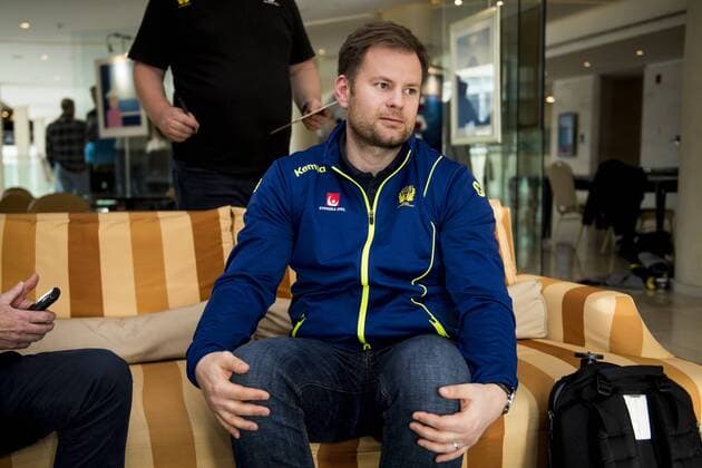 180115 Förbundskapten Kristj?n Andresson under en pressträff med det svenska landslaget i handboll under Handbolls-EM 2018 den 15 januari 2018 i Split. Copyright: LUDVIGxTHUNMAN BB180115LT009