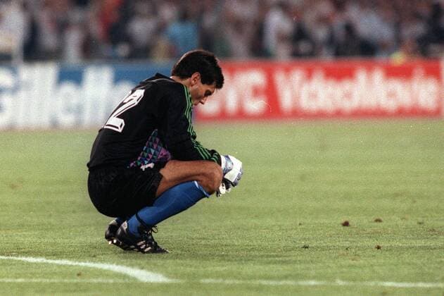 SERGIO GOYCOECHEA, DELUSIONE MONDIALI ITALIA 1990 GERMANIA OVEST-ARGENTINA 1-0 FINALE