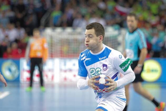 European Handball Championship, Group C, 2nd Round, Slovenia - Germany 15.01.2018., Croatia, Arena, Zagreb - European Handball Championship, Group C, 2nd Round, Slovenia - Germany. Zarabec Miha.  LukaxStanzl PIXSELL