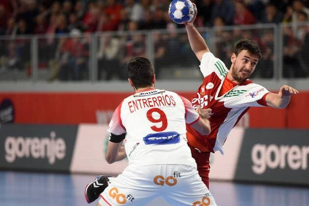 European Handball Championship, Group D, 2nd Round, Hungary - Spain 15.01.2018., Croatia, Arena, Varazdin - European Handball Championship, Group D, 2nd Round, Hungary - Spain. LEKAI Mate  VjeranxZganec-Rogulja PIXSELL