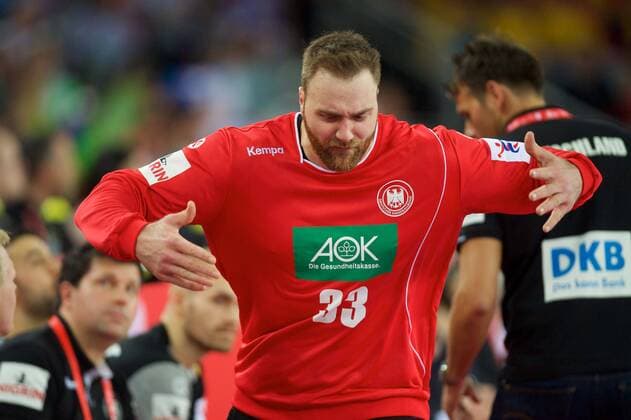 Handball Zagreb 15.01.2018 Europameisterschaft Herren Männer Euro Europameisterschaften Vorrunde Slowenien (SLO) - Deutschland (GER) Andreas Wolff (Deutschland, TW, No.33)
