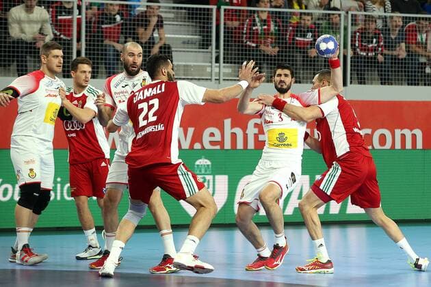 Handball, EM, Ungarn - Spanien European Handball Championship, Group D, 2nd Round, Hungary - Spain 15.01.2018., Croatia, Arena, Varazdin - European Handball Championship, Group D, 2nd Round, Hungary - Spain. GURBINDO Eduardo GoranxStanzl PIXSELL