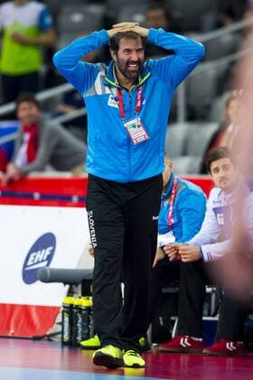 Trainer Veselin Vujovic. Slowenien - Deutschland, Vorrunde, Handball, EHF Euro 2018, 15.01.18 Zagreb Zagreb Croatia Arena Copyright: xAgentur54Gradx xFelixxKoenigx