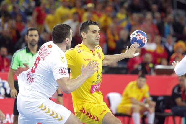 European Handball Championship, Group C, 2nd Round, Montenegro - Macedonia 15.01.2018., Croatia, Arena, Zagreb - European Handball Championship, Group C, 2nd Round, Montenegro - Macedonia. Lazarov Kiril.  LukaxStanzl PIXSELL