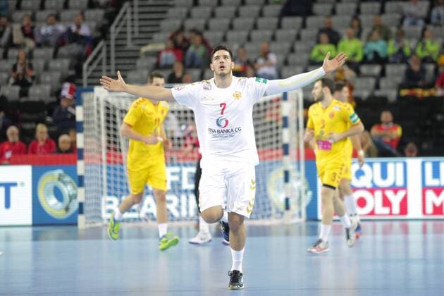 European Handball Championship, Group C, 2nd Round, Montenegro - Macedonia 15.01.2018., Croatia, Arena, Zagreb - European Handball Championship, Group C, 2nd Round, Montenegro - Macedonia. Cavor Stefan.  LukaxStanzl PIXSELL