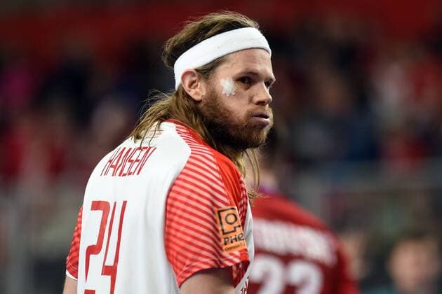 Themen der Woche - SPORT Bilder des Tages - SPORT Handball, EM, Tschechien - Dänemark European Handball Championship, Group D, 2nd round, Czech Republic - Denmark 15.01.2018., Croatia, Arena, Varazdin - European Handball Championship, Group D, 2nd round, Czech Republic - Denmark. HANSEN Mikkel VjeranxZganec-Rogulja PIXSELL