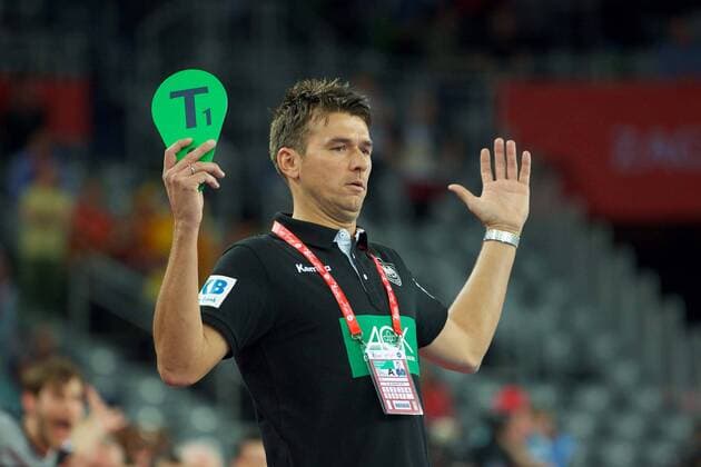 Handball Zagreb 15.01.2018 Europameisterschaft Herren Männer Euro Europameisterschaften Vorrunde Slowenien (SLO) - Deutschland (GER) Christian Prokop (Deutschland, Trainer)