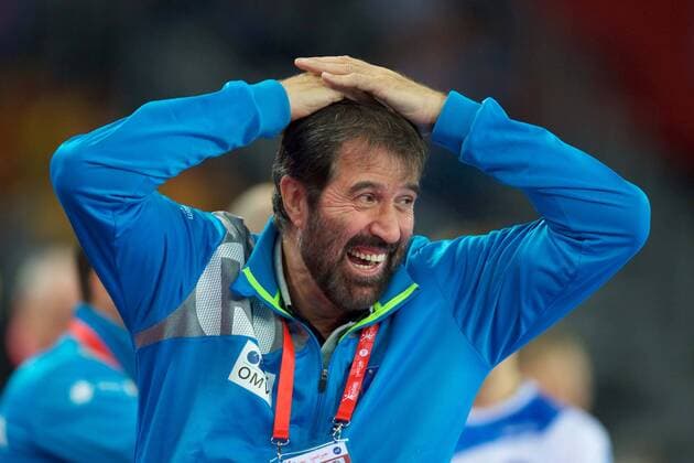 Handball Zagreb 15.01.2018 Europameisterschaft Herren Männer Euro Europameisterschaften Vorrunde Slowenien (SLO) - Deutschland (GER) Veselin Vujovic (Slowenien, Trainer)