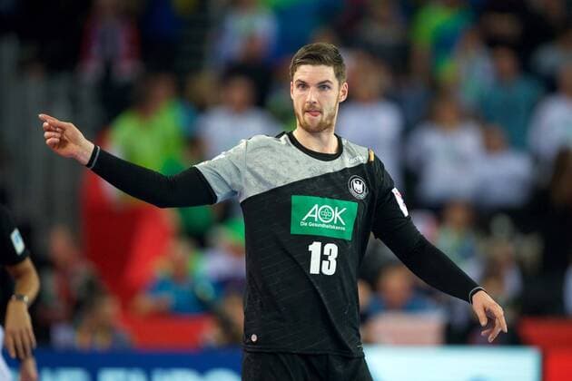 Handball Zagreb 15.01.2018 Europameisterschaft Herren Männer Euro Europameisterschaften Vorrunde Slowenien (SLO) - Deutschland (GER) Hendrik Pekeler (Deutschland, No.13)