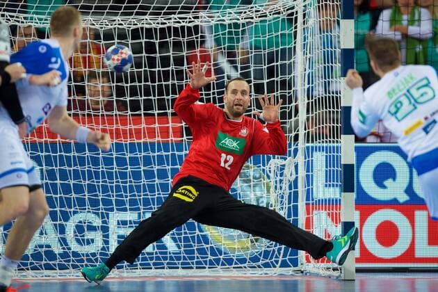 Handball Zagreb 15.01.2018 Europameisterschaft Herren Männer Euro Europameisterschaften Vorrunde Slowenien (SLO) - Deutschland (GER) Silvio Heinevetter (Deutschland, TW, No.12)