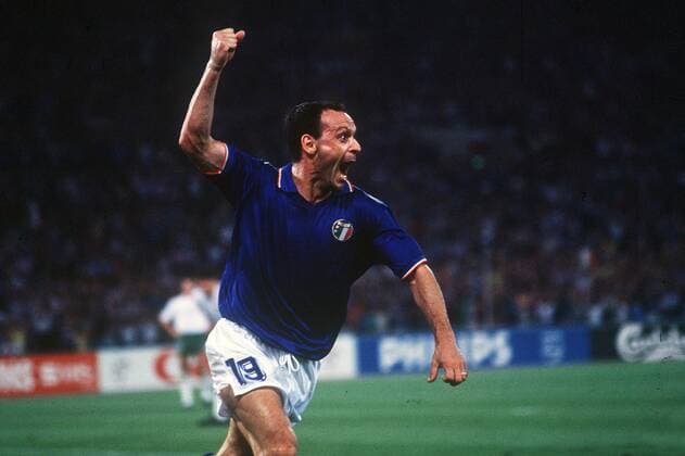 SALVATORE SCHILLACI CAMPIONATI MONDIALI ITALIA 1990 ITALIA-IRLANDA SUD EIRE 1-0