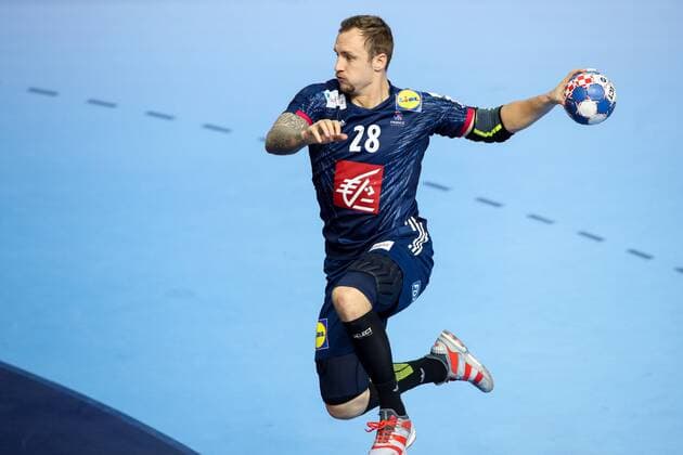 HANDBALL - EHF EURO 2018, FRA vs BLR POREC,CROATIA,16.JAN.18 - HANDBALL - EHF European Championship EM Europameisterschaft group stage, France vs Belarus. Image shows Valentin Porte (FRA). GEPAxpictures xMaticxKlansek