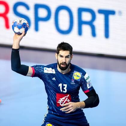 HANDBALL - EHF EURO 2018, FRA vs BLR POREC,CROATIA,16.JAN.18 - HANDBALL - EHF European Championship EM Europameisterschaft group stage, France vs Belarus. Image shows Nikola Karabatic (FRA). GEPAxpictures xMaticxKlansek