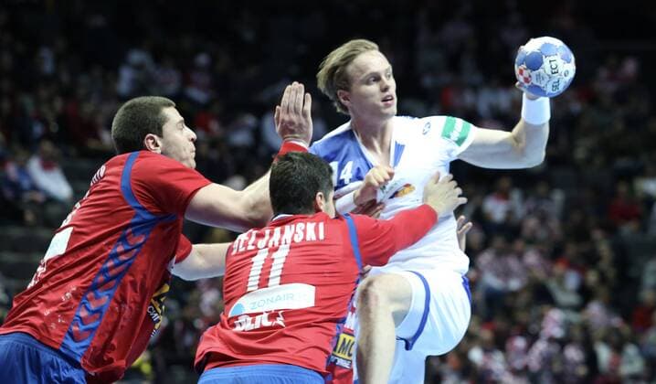 European Handball Championship, Group A, 3rd round, Serbia - Iceland 16.01.2018., Spaladium Arena, Split, Croatia - 2018 European Men s Handball Championship, Group A, 3rd round, Serbia - Iceland. Ornar Ingi Magnusson.  IvoxCagalj PIXSELL