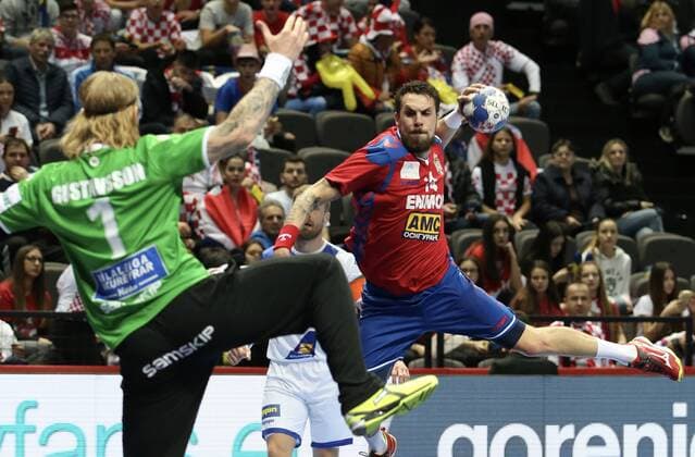European Handball Championship, Group A, 3rd round, Serbia - Iceland 16.01.2018., Spaladium Arena, Split, Croatia - 2018 European Men s Handball Championship, Group A, 3rd round, Serbia - Iceland. Bogdan Radivojevic.  IvoxCagalj PIXSELL