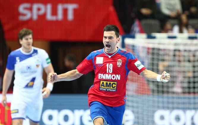 Bilder des Tages - SPORT European Handball Championship, Group A, 3rd round, Serbia - Iceland 16.01.2018., Spaladium Arena, Split, Croatia - 2018 European Men s Handball Championship, Group A, 3rd round, Serbia - Iceland. Nemanja Ilic.  SlavkoxMidzor PIXSELL