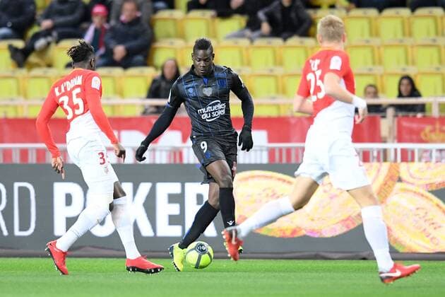 09 Mario BALOTELLI (nice) FOOTBALL : Monaco vs Nice - Ligue 1 Conforama - 16 01 2018 FEP Panoramic 