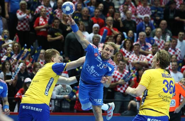European Handball Championship, Group A, 3rd round, Croatia - Sweden 16.01.2018., Spaladium Arena, Split, Croatia - 2018 European Men s Handball Championship, Group A, 3rd round, Croatia - Sweden. Luka Cindric.  IvoxCagalj PIXSELL