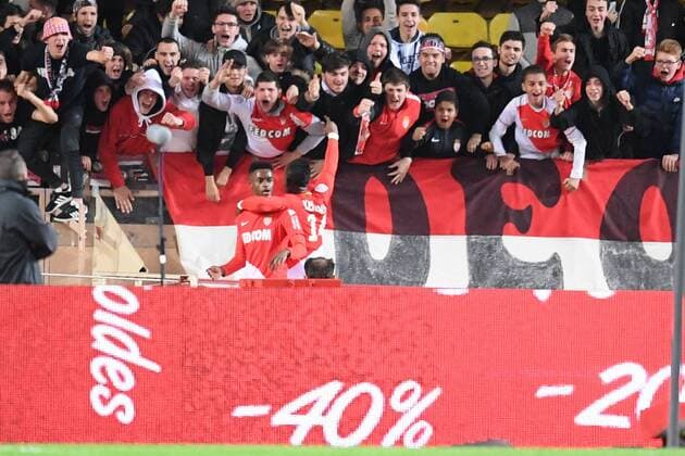 15 Adama DIAKHABY (mon) - JOIE - SUPPORTERS FOOTBALL : Monaco vs Nice - Ligue 1 Conforama - 16 01 2018 FEP Panoramic 