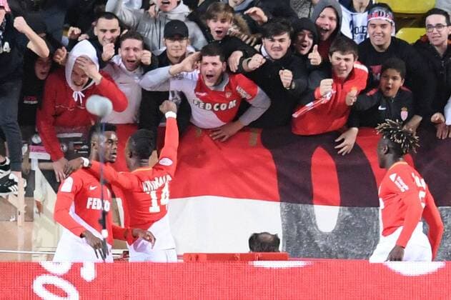 15 Adama DIAKHABY (mon) - JOIE - SUPPORTERS FOOTBALL : Monaco vs Nice - Ligue 1 Conforama - 16 01 2018 FEP Panoramic 