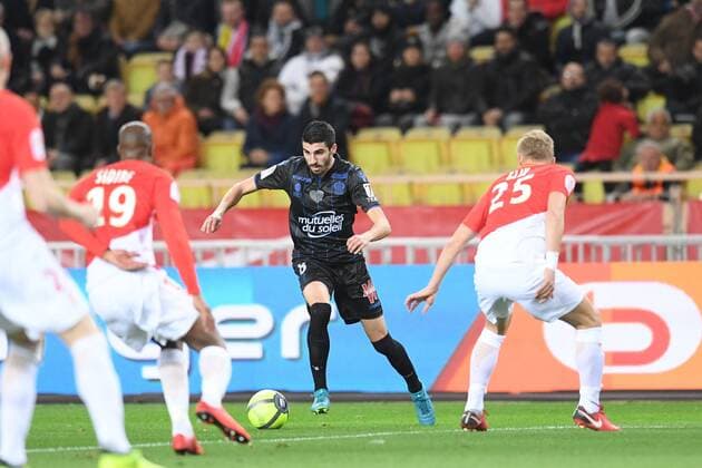 08 Pierre LEES MELOU (nice) FOOTBALL : Monaco vs Nice - Ligue 1 Conforama - 16 01 2018 FEP Panoramic 