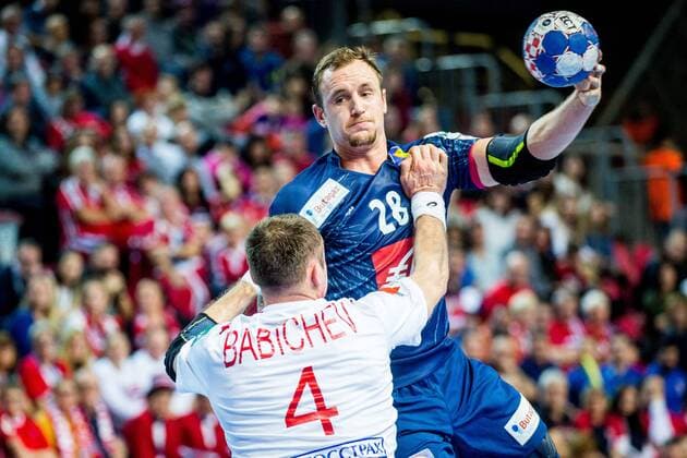 16.01.2018, Zatika Centre, Porec, CRO, EHF EM, Herren, Frankreich vs Weissrussland, Gruppe B, im Bild Valentin Porte of France during the preliminary round, group B match of the EHF men s Handball European Championship EM Europameisterschaft between France and Belarus at the Zatika Sport Centre in Porec, Croatia on 2018 01 16. Porec