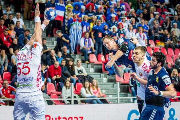 16.01.2018, Zatika Centre, Porec, CRO, EHF EM, Herren, Frankreich vs Weissrussland, Gruppe B, im Bild Valentin Porte of France during the preliminary round, group B match of the EHF men s Handball European Championship EM Europameisterschaft between France and Belarus at the Zatika Sport Centre in Porec, Croatia on 2018 01 16. Porec
