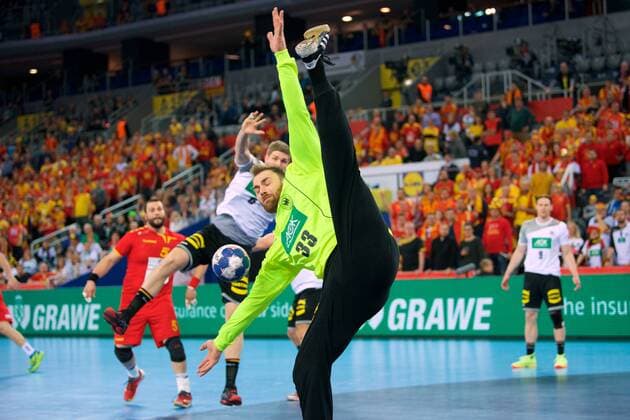 Handball Zagreb 17.01.2018 Europameisterschaft Herren Männer Euro Europameisterschaften Vorrunde Deutschland (GER) - Mazedonien (MKD) Andreas Wolff (Deutschland, TW, No.33)