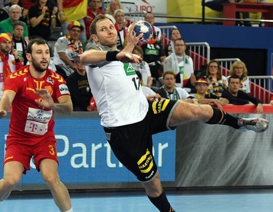 Zagreb, Kroatien, Zagreb Arena, 17.1.2018 Männer- Handball, Europa-Meisterschaft 2018 Deutschland vs. Mazedonien Patrick Wiencek (THW Kiel), Deutschland