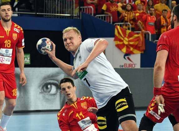 Zagreb, Kroatien, Zagreb Arena, 17.1.2018 Männer- Handball, Europa-Meisterschaft 2018 Deutschland vs. Mazedonien PATRICK WIENCEK (THW KIEL), Deutschland