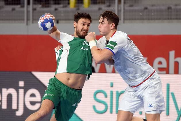 European Handball Championship, Group D, 3rd round, Czech Republic - Hungary 17.01.2018., Arena Varazdin, Varazdin, Croatia - 2018 European Men s Handball Championship, Group D, 3rd round, Czech Republic - Hungary. Mate Lekai.  VjeranxZganec-Rogulja PIXSELL