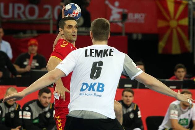 European Handball Championship, Group C, 3rd round, Germany - FYR Macedonia 17.01.2018., Arena Zagreb, Zagreb, Croatia - 2018 European Men s Handball Championship, Group C, 3rd round, Germany - FYR Macedonia. Kiril Lazarov.  DaliborxUrukalovic PIXSELL