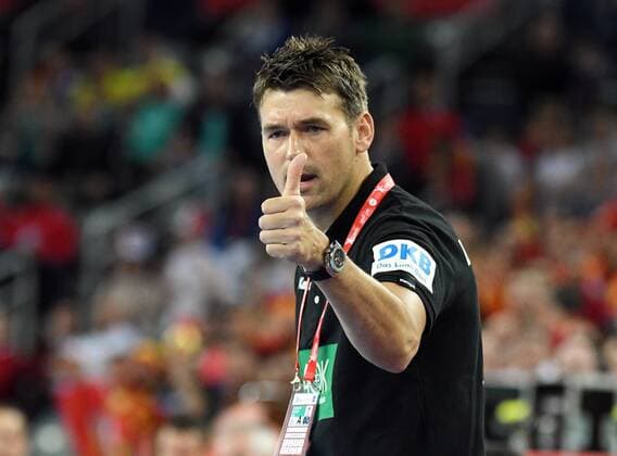 Zagreb, Kroatien, Zagreb Arena, 17.1.2018 Männer- Handball, Europa-Meisterschaft 2018 Deutschland vs. Mazedonien Bundestrainer Deutschland, Christian Prokop