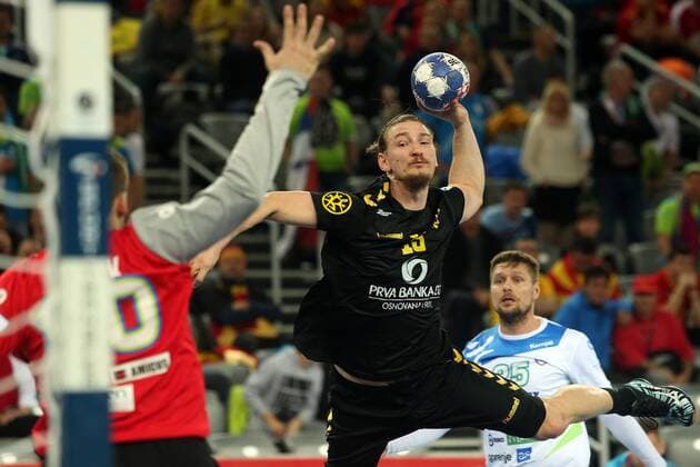 European Handball Championship, Group C, 3rd round, Montenegro - Slovenia 17.01.2018., Arena Zagreb, Zagreb, Croatia - 2018 European Men s Handball Championship, Group C, 3rd round, Montenegro - Slovenia. Mirko Radovic.  DaliborxUrukalovic PIXSELL