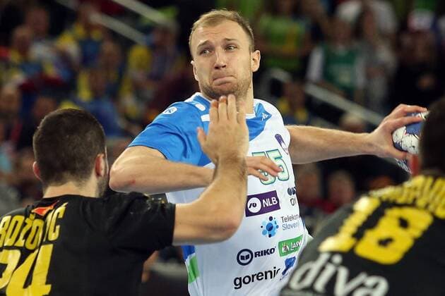 European Handball Championship, Group C, 3rd round, Montenegro - Slovenia 17.01.2018., Arena Zagreb, Zagreb, Croatia - 2018 European Men s Handball Championship, Group C, 3rd round, Montenegro - Slovenia. Ziga Mlakar  DaliborxUrukalovic PIXSELL